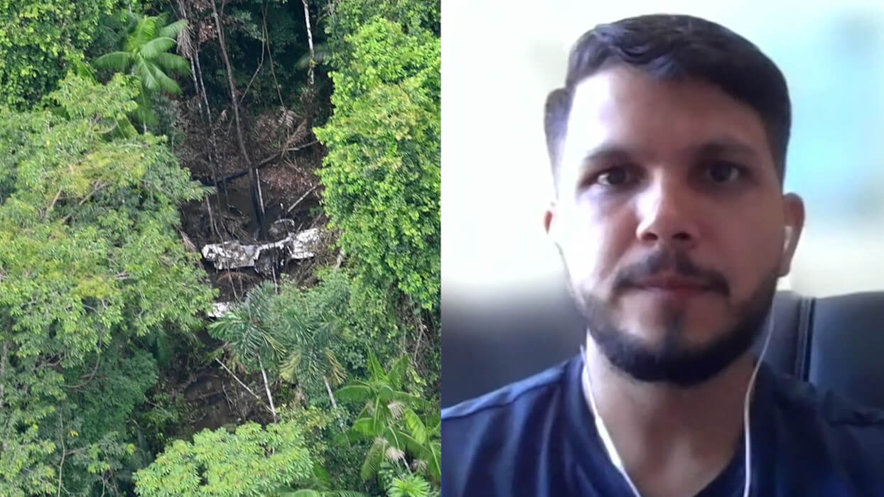 Vidéo : "Après un crash, j’ai survécu 36 jours dans la forêt amazonienne"