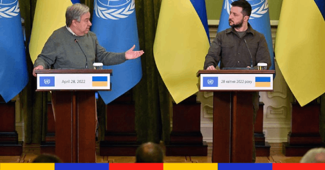 Guerre en Ukraine : bombardements à Kyiv pendant la visite de l'ONU